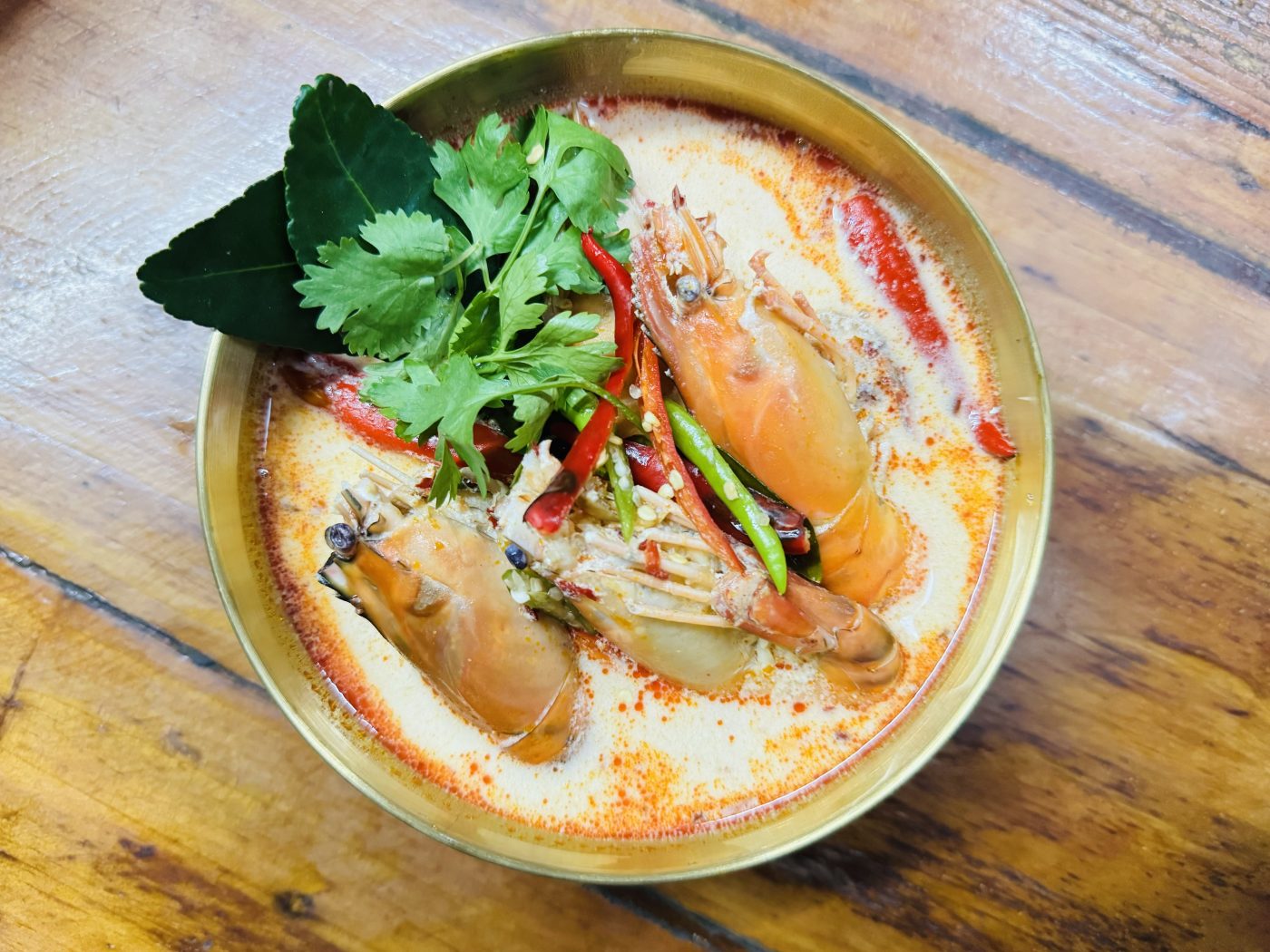 Tom Yum Kung mit Cremige Suppe